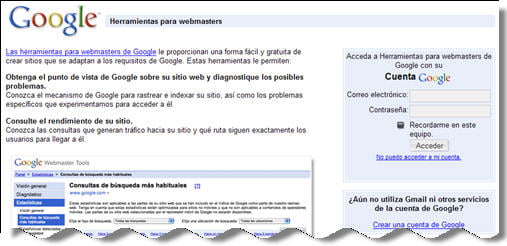 Herramientas para webmasters de Google