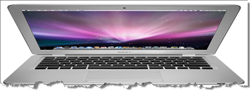 MacBook Air Vista Frontal abierta
