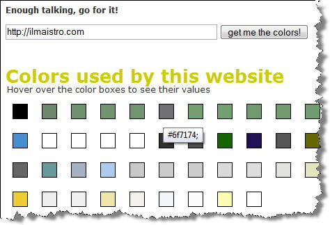 Averigua los colores que usa tu web favorita