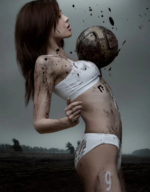 Japonesitas sexys jugando fútbol