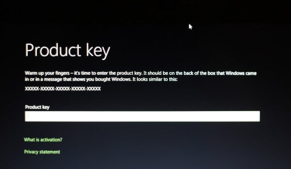 Clave de Producto para Windows 8 (al reinstalar o resetear)