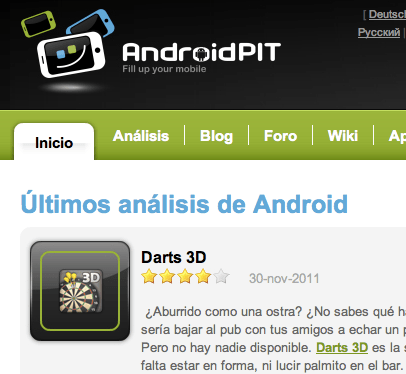 AndroidPit, completa web con análisis de aplicaciones para Android