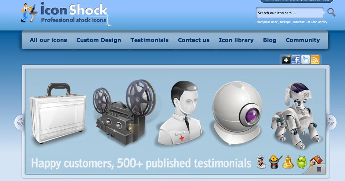 Sorteo de 3 licencias de Iconshock.com con más de 1 millón de íconos