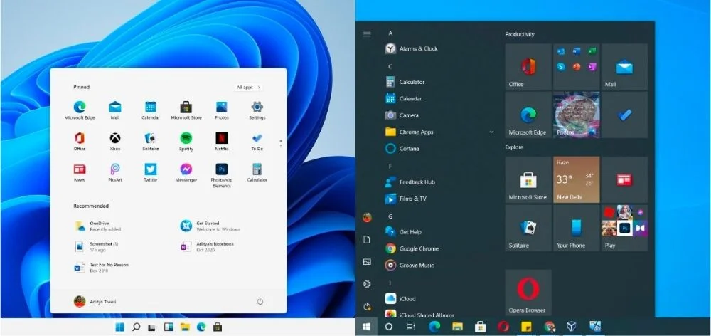 Conoce las diferencias entre Windows 11 y Windows 10
